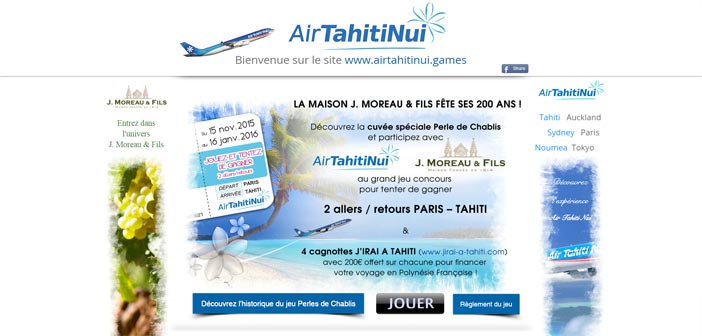 Grand Jeu Concours Air Tahiti Nui