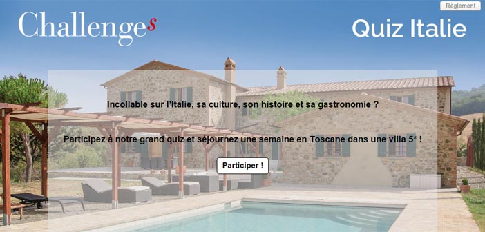 Grand Jeu Challenges Toscane