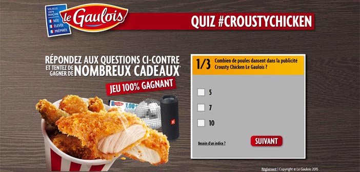 Grand Jeu Le Gaulois Crousty Chicken