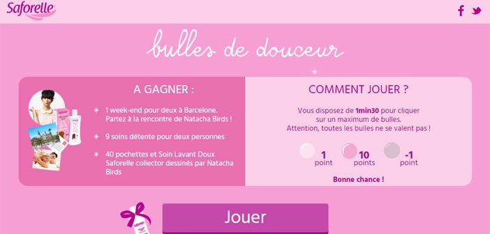 Jeu Saforelle Bulles de Douceur