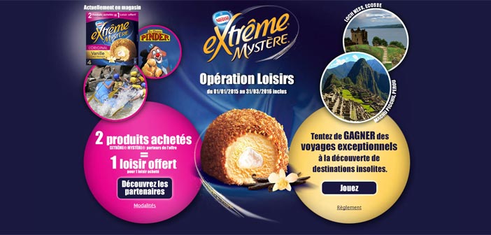 Grand Jeu Nestlé Extrême Mystère