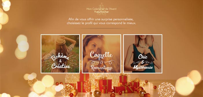 Jeu Yves Rocher Calendrier de l'Avent