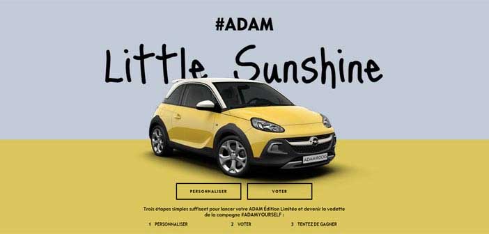 Grand Jeu Opel Adam Yourself