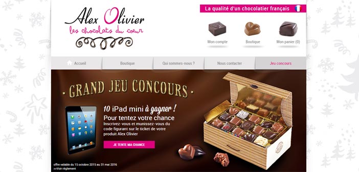 Grand Jeu Concours Alex Olivier