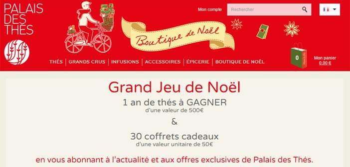 Grand Jeu de Noël Palais des Thés