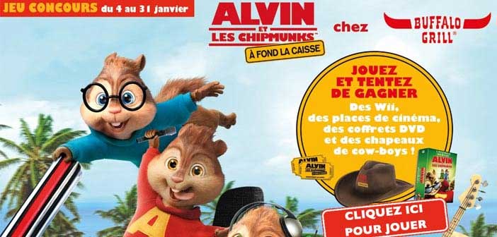 Jeu Buffalo Grill Alvin et les Chipmunks