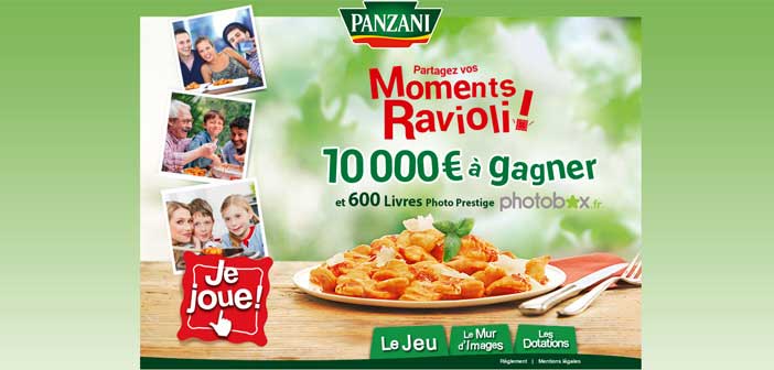 Jeu Les moments Ravioli Panzani