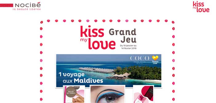 Grand Jeu Nocibé Kiss my Love