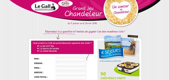Grand Jeu Concours Laiterie Le Gall