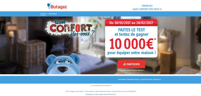 Grand Jeu Butagaz 10.000 euros à gagner