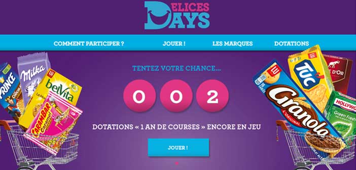 Grand Jeu Délices Days 2017