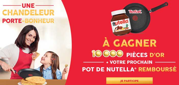 Jeu Nutella Tefal 10000 pieces d'or