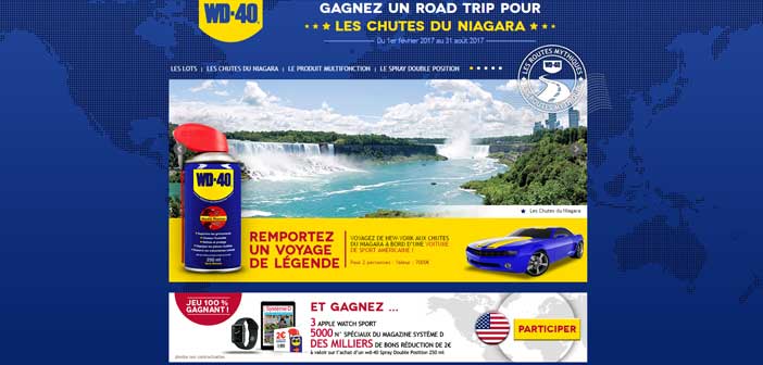 Grand Jeu WD40 Les chutes du Niagara
