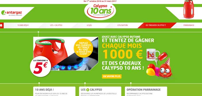 Jeu Anniversaire Calypso 10 ans