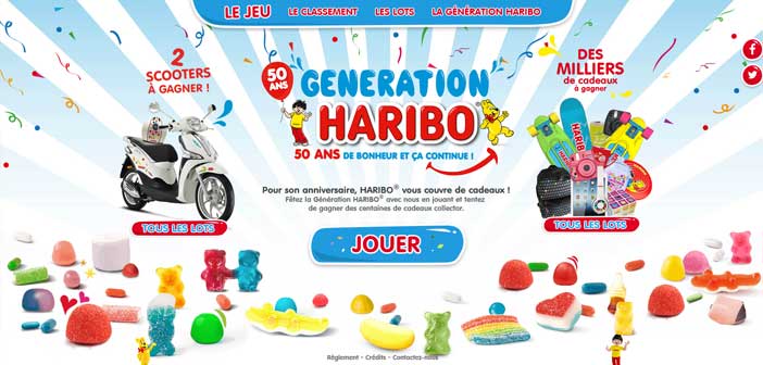 Grand Jeu Génération Haribo 50 ans
