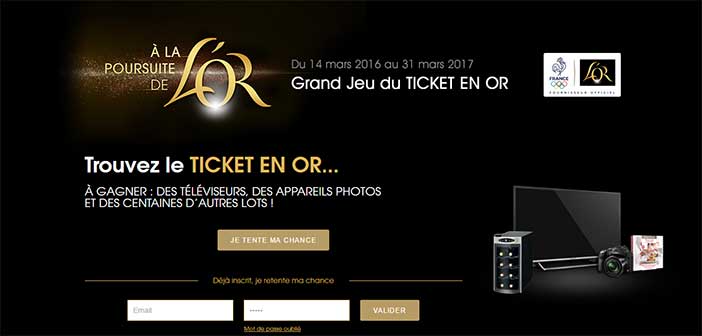 Grand Jeu du Ticket en Or