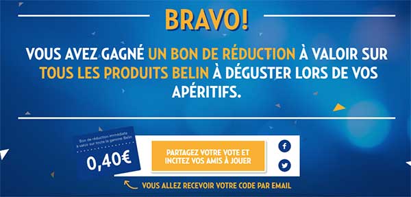 Jeu Votez Belin 100% gagnant