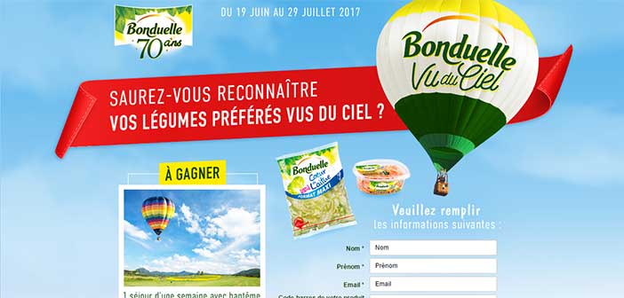 jeu.bonduelle.fr/70ans - Grand Jeu Bonduelle Anniversaire 70 ans