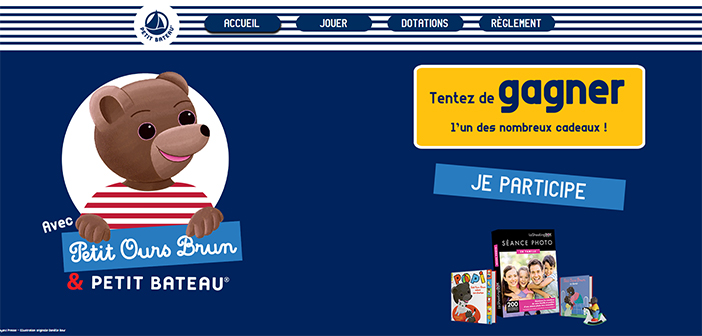 Jeu Petit Bateau Petit Ours Brun