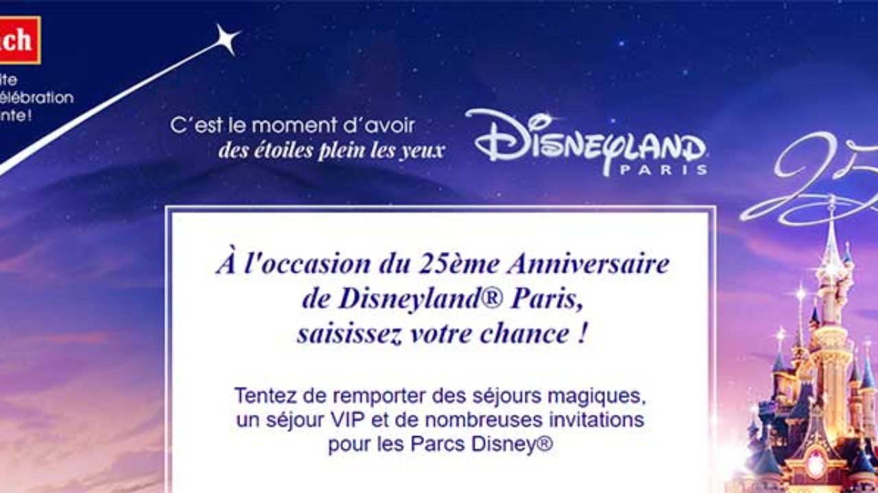 Www Flunch Fr Grand Jeu Flunch Disneyland Paris 25 Ans Bestofconcours