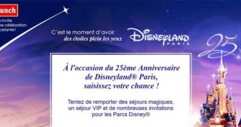 Grand Jeu Flunch Disneyland Paris 25 ans