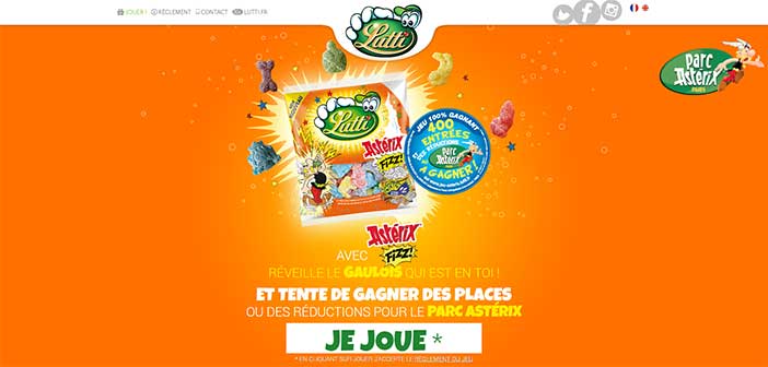Grand Jeu Lutti Asterix Fizz