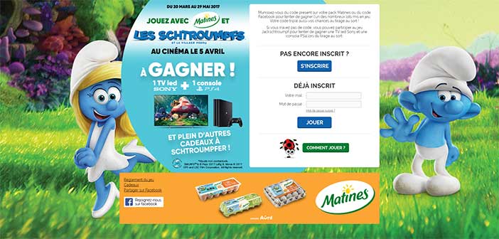 Grand Jeu Schtroumpfs Matines