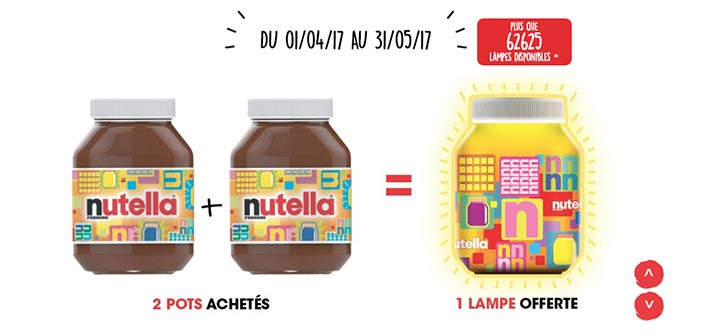 Offre Ma Lampe Nutella