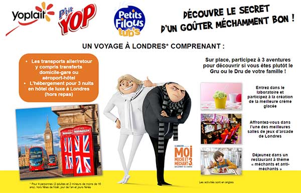 jeuyoplait-gagneunvoyagealondres.fr - Jeu Yoplait Moi Moche et Méchant 3
