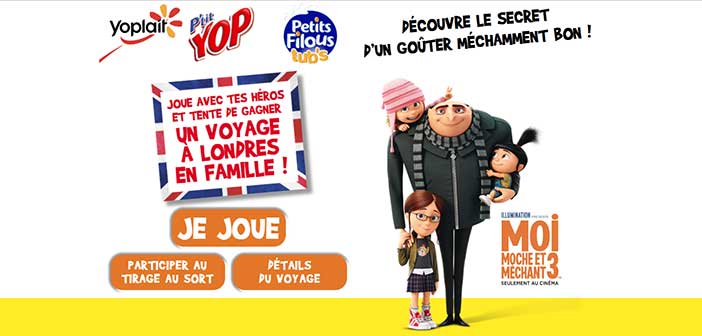 jeuyoplait-gagneunvoyagealondres.fr - Jeu Yoplait Moi Moche et Méchant 3