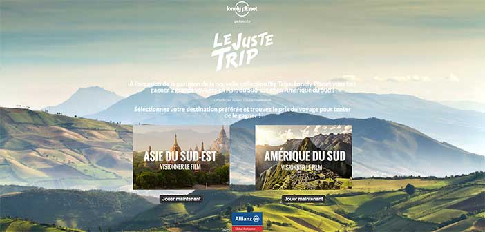 justetrip.com - Jeu Lonely Planet Le Juste Trip