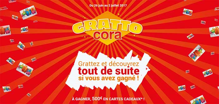 www.gratto.cora.fr - Grand Jeu Grattocora