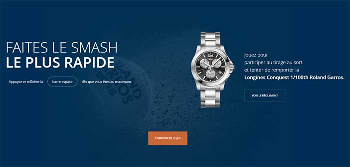 www.longines.fr/rolandgarros - Jeu Longines Roland-Garros 2017