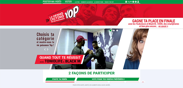 www.yop.fr - Le Grand Casting ta vie Puissance Yop