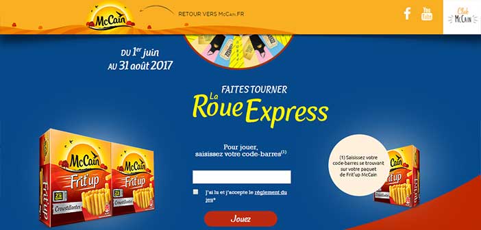Roueexpress.mccain.fr - Jeu McCain La Roue Express