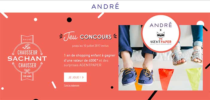 www.andre.fr/jeuconcours - Jeu André le chausseur sachant chausser