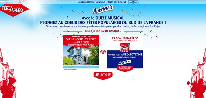 www.feriapero.fr - Jeu Apérivrais Quiz Musical Feriapero