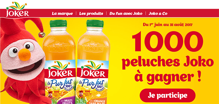 www.joker.fr - Jeu Joker 1000 peluches Joko à gagner