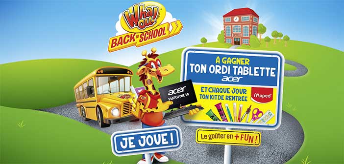 backtoschool2017.whaou.com - Jeu Whaou! Back to School 2017