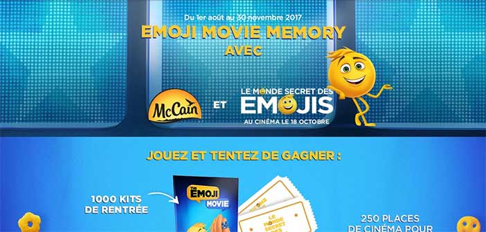 emojimoviememory.mccain.fr - Jeu McCain Emoji Movie Memory