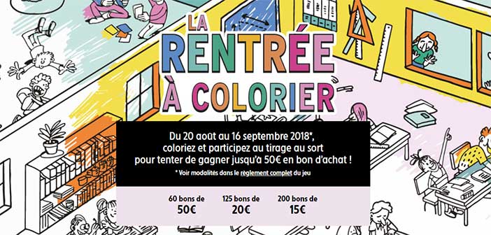 grandjeurentree.intermarche.com - Jeu La Rentrée à colorier Intermarché