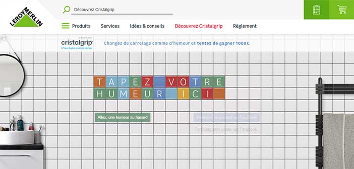 Cristalgrip.leroymerlin.fr - Jeu Leroy Merlin Cristalgrip