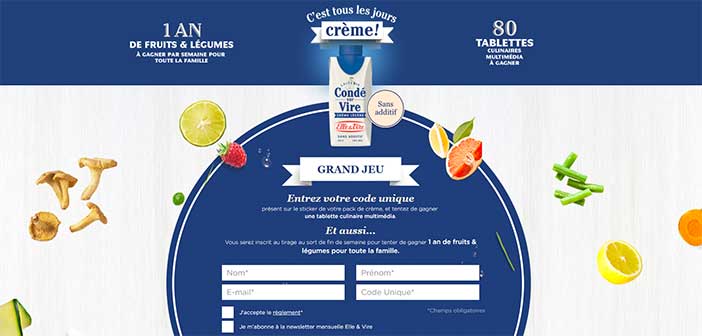 Touslesjourscreme.elle-et-vire.com - Jeu Elle & Vire C'est tous les jours crème