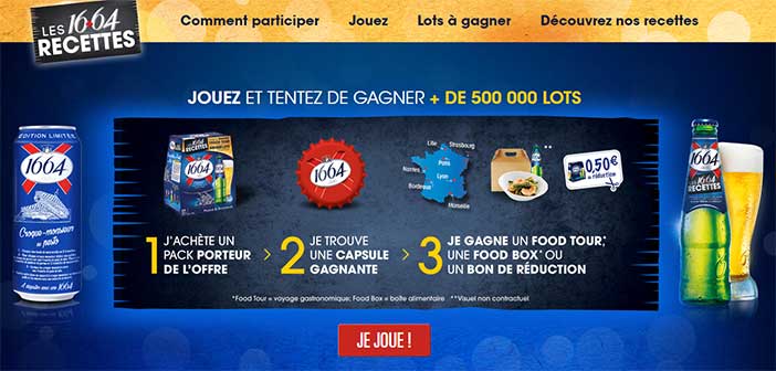 www.1664recettes.fr - Grand Jeu Les 16+64 Recettes