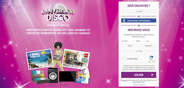 www.anniversaire-disco-but.fr - Jeu Anniversaire Disco But.fr