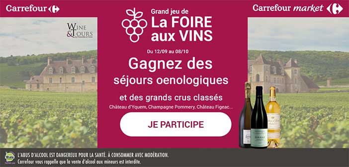 www.carrefour.fr/jeux-concours - Jeu Carrefour Foire aux Vins