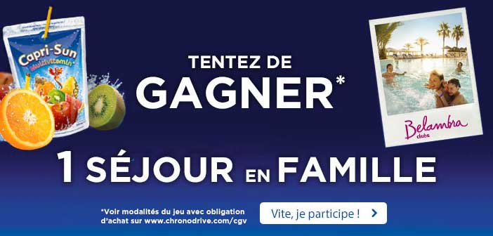 www.chronodrive.com - Jeu ChronoDrive Capri-Sun