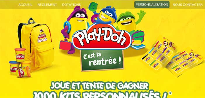 www.larentreeplaydoh.com - Jeu de la Rentrée Playdoh
