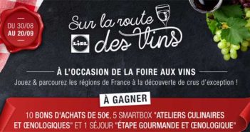 www.lidl.fr - Jeu Lidl Sur la Route des Vins