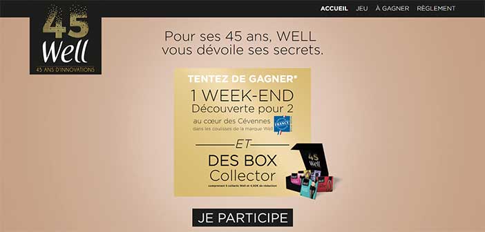 www.well-45ans.fr - Jeu Well 45 ans Anniversaire